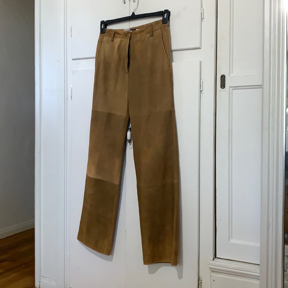 VINTAGE LEATHER OMBRÉ PANTS